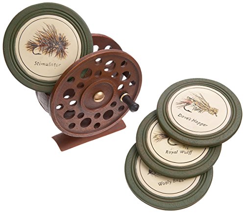 Preisvergleich Produktbild Big Sky Carvers Fliegenrolle Untersetzer Set