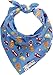 Playshoes Unisex Bandana Bibs Cars Pack of 3 Neckerchief, Blue (Original), One Size