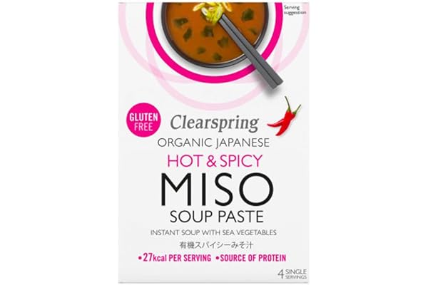 CLEARSPRING Varm & kryddig Miso-sopppasta med havsplanta