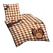 Produktbild Suenos 401162/551/001 Linon - Bettwäsche, 80 x 80 + 135 x 200 cm und 80 x 80 cm, braun