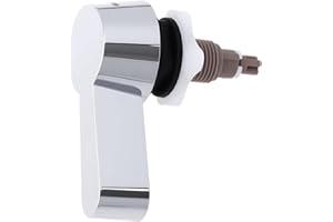 SG Store Toilet Cistern Dual Flush Lever Plastic Handle Chrome 7.8 * 6.8cm for Handle-Operated Cistern Flush System