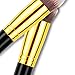 BESTOPE® 8PCs Makeup Brushes Cosmetic Make up Brushes Set Foundation Blending Blush Eyeliner Face Powder Brush for Girls (Black Gold)