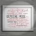 Produktbild Kunstdruck - DEPECHE MODE - Violator - Unterzeichnet und Nummerierten Limitierte Auflage Typografie Ungerahmt 25 x 20 cm Wand Kunst Druck Text Lyrisch Plakat - Song Lyrics Art Print Poster