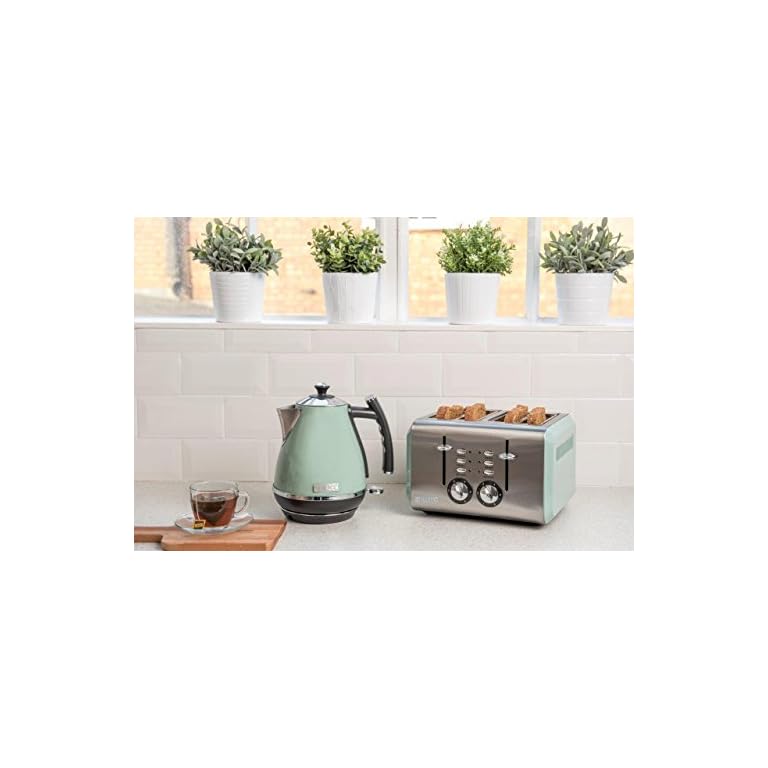 Haden 183774 Cotswold Sage Green 4 Slice Toaster