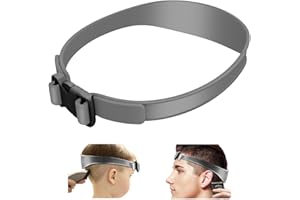 AYVRUOP Guía de Corte de Cabello Ajustable, correas ajustables de silicona curvadas para cortar el cabello,Herramienta de Corte de Cabello Profesional para Cortes de Cabello Hechos por Usted Mismo
