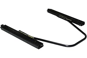 YIBO MIAUTO Guias Correderas para Bases de Asiento, Ríeles para Asientos Adaptables, Carrileras para Asientos,Palanca, para Asiento de Conductor, Negro (Y-G469B-Universal)