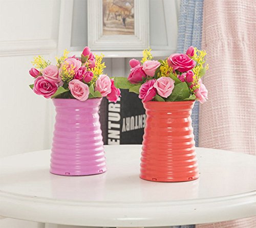 Demarkt Vasen Deko Vase Blumenvase Wohnungseinrichtung Gelb - 4