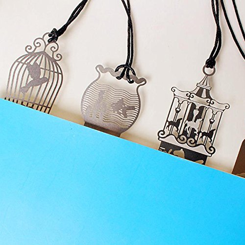 ROSENICE Metall Lesezeichen Herrscher 4pcs Schablone Edelstahl hohl Zeichnung Vorlage - 4