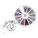 RUIMIO 15 Nail Brush, 12 Colors Nail Rhinestones, 5 Dotting Pens and Gold / Silver Studs