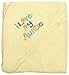 Extra Large 101.6 X 76 cm Absorbent Hooded Towel, I Love My Auntie (Light Yellow), Frenchie Mini Couture