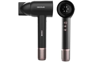 Cecotec Secador de Pelo Bamba IoniCare Rockstar Nano IonTech. 1600W, Nano Iones, 110000rpm, Pantalla, Control Inteligente del Calor, 3 Temperaturas, 3 Velocidades y Función Memoria