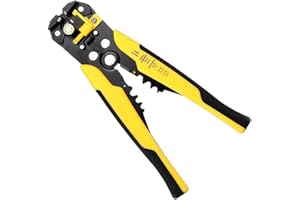 AZU Insulated Wire Stripper, 8-inch self-Adjusting Automatic Cable Cutter crimperPliers Hand Tool