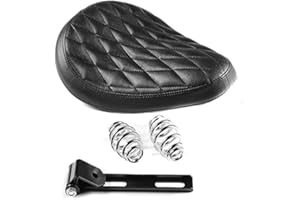 CRAFTRIDE Asiento Solo Diamond Contoured con muelles Yamaha XVS 1100/650 A Drag Star Classic, XVS 1100/125/ 650/250 Drag Star, XVS 1300/950 A Midnight Star, XVS 1300 Custom, XVZ 1300 A Royal Star Negro