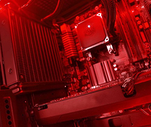 VIBOX Submission 29L Gaming PC – 4,2GHz AMD 8-Core Prozessor, Geforce GTX 1060, leistungsfähig, Wassergekühlter Desktop Gamer Computer mit Spielgutschein, Windows 10, Rot Innenbeleuchtung, lebenslange Garantie* (3,3GHz (4,2GHz Turbo) Superschneller AMD FX 8300 Octa-Core Prozessor CPU, Nvidia GeForce GTX 1060 3GB Grafikkarte, 32GB DDR3 1600MHz RAM, 1TB (1000GB) SATA III HDD 7200rpm Festplatte, Thermaltake Performer C AIO CPU Wasserkühler, 85+ Netzteil, Vibox rotes Gaming Gehäuse, AM3+ Mainboard) - 5
