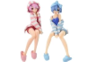 IFHDO Rem und Ram Action Figure 2pcs R:Zero Anime Figurina D'Azione Decor Anime Cartoon Model per Home Office Decorazione Action Ornamenti Bambola Regalo per Fan di Anime -2