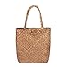Produktbild Prom-near Damen Stroh Schultertasche Handgewebte große Rattan-Blumenkorb-Taschen-Beutel-Reise-Handtaschen-Einkaufstasche für Frauen-Sommer-Strand-Rattangras Handtasche-einzelne Schulter-Tasche