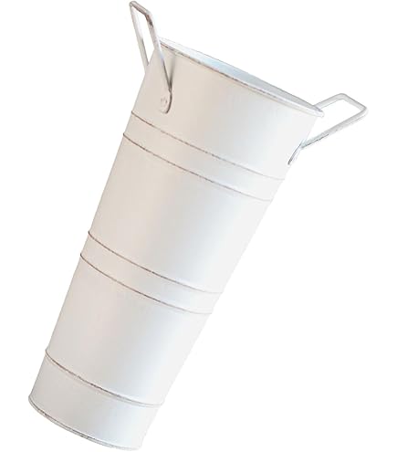 HELGUEFER - Portaombrelli in plastica bianca, rotondo, resistente, elegante e neutro, per ingresso, casa, ufficio o azienda, dimensioni 280 mm diametro x 4600 mm altezza