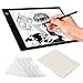 Produktbild A4 LED Leuchtkasten Light Box zum Abpausen - Ultra dünnes Zeichenbrett Helligkeit dimmbar in 3 Stufen + 4 Kantenschutz-Elemente für mehr Sicherheit - USB-betriebenes LED Copy Board