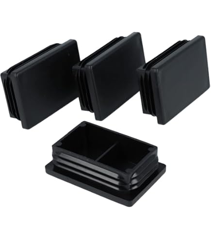 20 Tappi Per Tubi Rettangolari 120x40 Mm Nero - Chiusura A Lamelle, Antiumidità - Foto 9