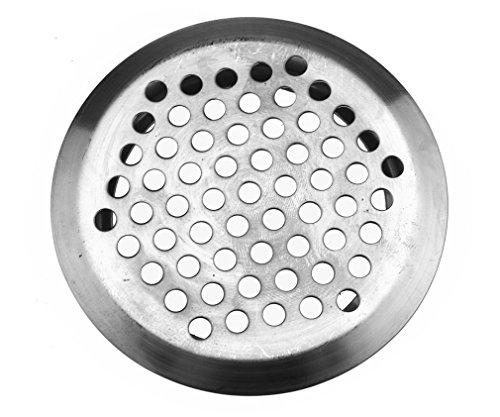 20 x65mm Luftgitter Rund Kamin Lüftungsgitter Edelstahl Silber Cover Mesh Löcher - 4