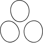 O-ring replacement 3pcs nitrile rubber seal rings gasket water filters for water purifier filter cartridge 148x140x4mm