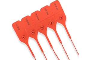JW PRODUCTS Lot de 100 attaches de sécurité numérotées rouges