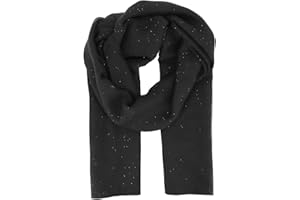 moonbow Foulard Femme Paillettes 100% Viscose - Grand Foulard Long et Rectangulaire 180cm x 90cm - Foulard Original Chic Coloré et Pailleté Moderne et Tendance - Etole pour Mariage