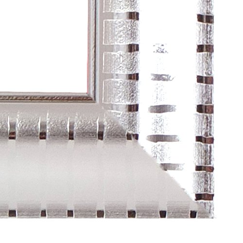 Inov8 MFES-RISI-64 Traditional Spiegelglas-Rahmen, 15 x 10 cm, Packung mit 1, ripple silber - 3