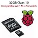 Price comparison product image 32GB-NOOBS Class 10 Micro SD card preloaded with NOOBS or Raspbian for All Raspberry Pi Models (Zero, B+, Pi 2 and Model 3B+)