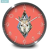 Reloj de pared silencioso, movimiento de barrido de cuarzo de alta calidad que garantiza un tiempo preciso y un entorno absolutamente silencioso.