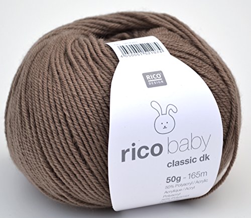 Rico Baby Classik DK, Babywolle zum stricken, Farbe 037 braun