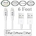 Produktbild Cell Phone DIY - iPhone LadeKabel [Set of 2], USB Sync and Charger Lightning Cable for iPhone 6, 6 Plus, 5S, 5C, 5, iPad 4, iPad Air, iPad Mini (2m / 6ft White)