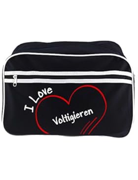 Retrotasche Modern I Love Voltigieren schwarz
