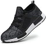 COOU Zapatos Seguridad Hombres Ligeros S3 Calzado de Seguridad Deportivo Antideslizante Zapatos de Trabajo Mujer Hosteleria