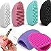 LuckyFine 7 Colors Washing Brushes Cosmetic Cleaner Tools Silicome MakeUp Brush Cleaning Tool green