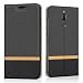 Produktbild RIFFUE Huawei Mate 10 Lite/G10 Hülle, Dünnes Cover Retro Denim Muster PU Leder Schutz Folio Schützende Abdeckung Klapphülle Case Huawei Mate 10 Lite/Huawei G10(5,9 Zoll) - Schwarz