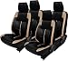 Khushal Leatherite Car Seat Cover for Hyundai i10 Grand KS058HI10G Black/Beige with free Steering Cover RS.2900.00