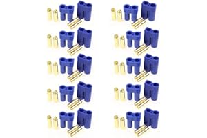 YOWOO POWER YOWOO 10 Pairs EC5 Connector Male Female 5.0mm Gold Bullet Banana Plug Plug for RC ESC Lipo Battery Device Electric Motor