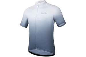 ROTTO Cycling Jersey Mens Short Sleeve Cycle Top Bike Shirt Gradient Color Series