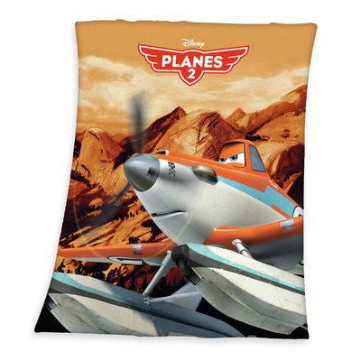 Herding 756453035 Fleecedecke Planes, Größe 130 x 160 cm, 100 % Polyester