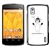 Produktbild CASECO - LG Nexus 4 E960 - Love Is - Schlank Case Cover Schwarz Kunststoff Case Cover Shell Rüstung Hülle - Liebe ist