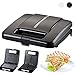Produktbild Syat Elektrische Frühstücksautomat 220V Brotbackautomat Sandwichmaker Sandwichmaker Sandwich-Waffelautomat, schwarz