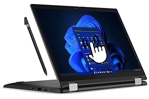 Lenovo ThinkPad L13 Yoga Gen 1 Touchscreen 2 in 1 Laptop, 13.3" FHD (1920 x 1080), Intel Core i5-10310U, 16GB RAM, 512GB SSD, Stylus Pen, Tastiera USA, Windows 10 Pro (ricondizionato)