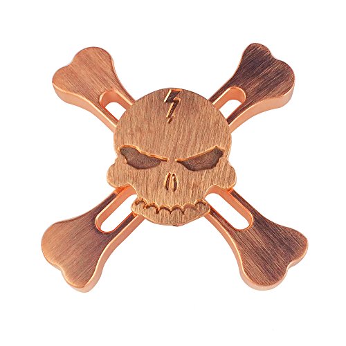 Airsson Fidget Hand Spinner EDC Titanium Hand Spinners Perfect for Relieving Stress And Anxiety for Child and Adult (Copper-Skull) Airsson Fidget Hand Spinner EDC Titanium Hand Spinners Perfect for Relieving Stress And Anxiety for Child and Adult (Copper-Skull)