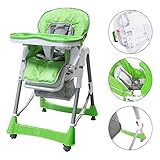 ☀ Durch die ergonomisch geformte Kindervariante mit 5-Punkt-Gurt, kann das Kind selbständig sitzen, erlaubt die verstellbare Rückenlehne des Sitzes zwischendurch zu relaxen, ohne den Esstisch verlassen zu müssen.