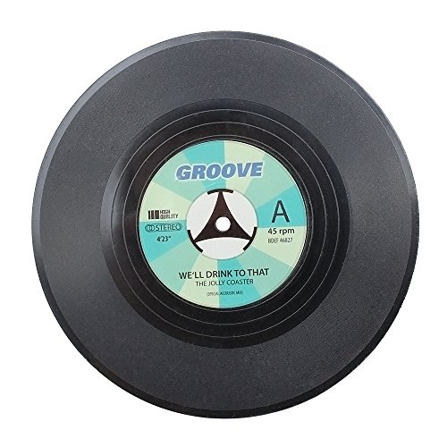 COM-FOUR 8er Set Vinyluntersetzer, 11 cm, Tischdeko - 3