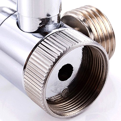 EgoEra® Massives Messing Chrom poliert, 3-Wege Brause Dusche Umschaltventil/Dusche Adapter/Umsteller/ Umstellventil - 7