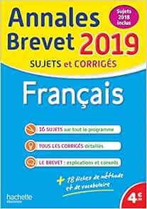 Amazon Fr Annales Nouveau Brevet 2019 Francais Reaute Brigitte Laskar Michele Livres