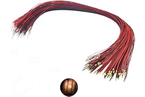 Vrabocry 20 st 0805 Micro 20mA varmvitt ljus SMD LED-dioder 30 cm mikrolitze tråd lödda mini dioder för DIY modellbygge dekor