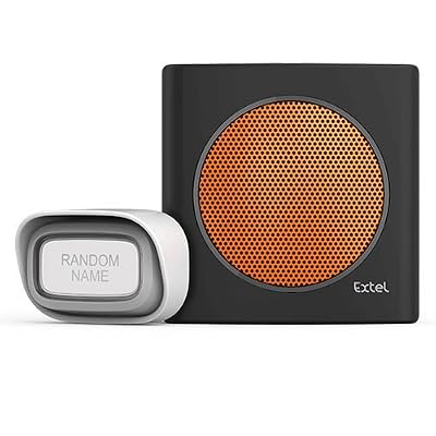 Extel 081741 Carillon Sonnette sans fil Orange/Noir, 200 m
